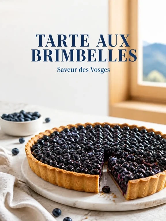Spécialité des Vosges : tarte aux brimbelles traditionnelle