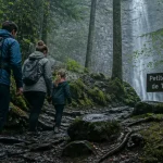 Grande cascade de Tendon parking : sentier 2 km vers la cascade