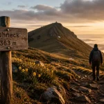 Hohneck 1363 m, route des crêtes et chamois dans les Vosges