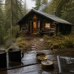 Location chalet isolé nature, chalet en forêt avec terrasse