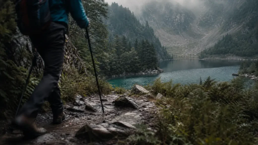 Randonnée des 3 lacs vosges départ : Lac Blanc, Lac Noir, Forlet, sentier vers les lacs
