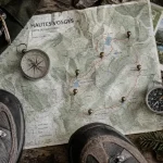 Randonnée des 5 lacs vosges : carte du parcours sur les crêtes et tourbières