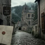 Photo Senones : abbaye, rue ancienne et vallée du Rabodeau