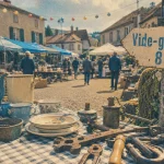 Vide grenier 88 dans les Vosges : vaisselle et livres à chiner