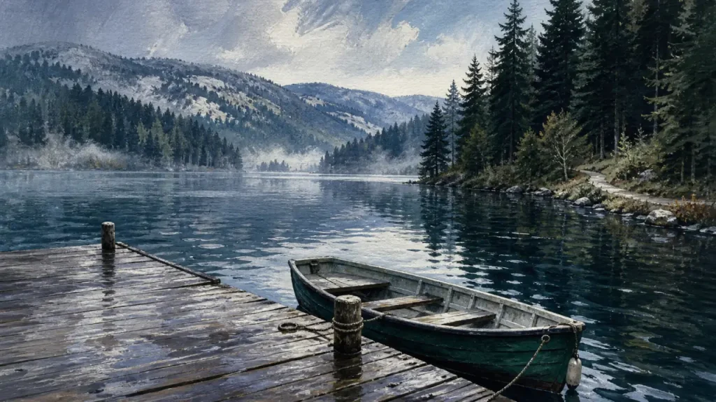 Visiter les Vosges en 3 jours : lac de Gérardmer et barque en brume