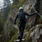 Vosges via ferrata Bussang : rando-ferrata sur pont de singe