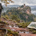 Circuit randonnée Vosges du Nord : sentier de grès rose et château de Fleckenstein