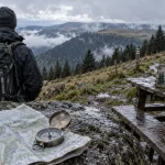 Circuits de randonnée pédestre dans les Vosges : belvédère sur les crêtes, carte IGN et sac