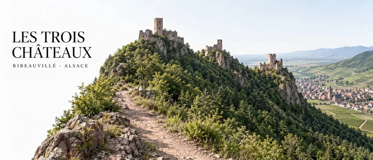 Circuit des trois châteaux de Ribeauvillé, randonnée vers un château à visiter en Alsace
