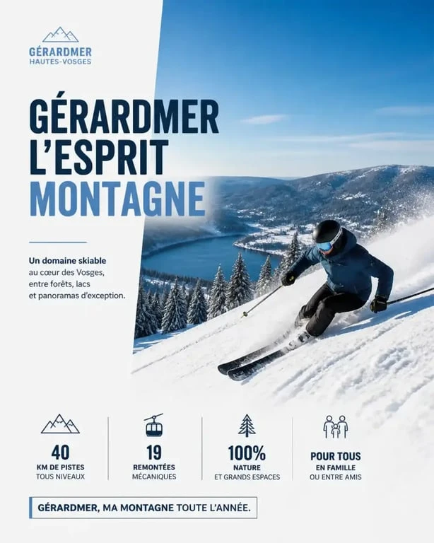 Ski et activités d'hiver sur le domaine skiable de Gérardmer