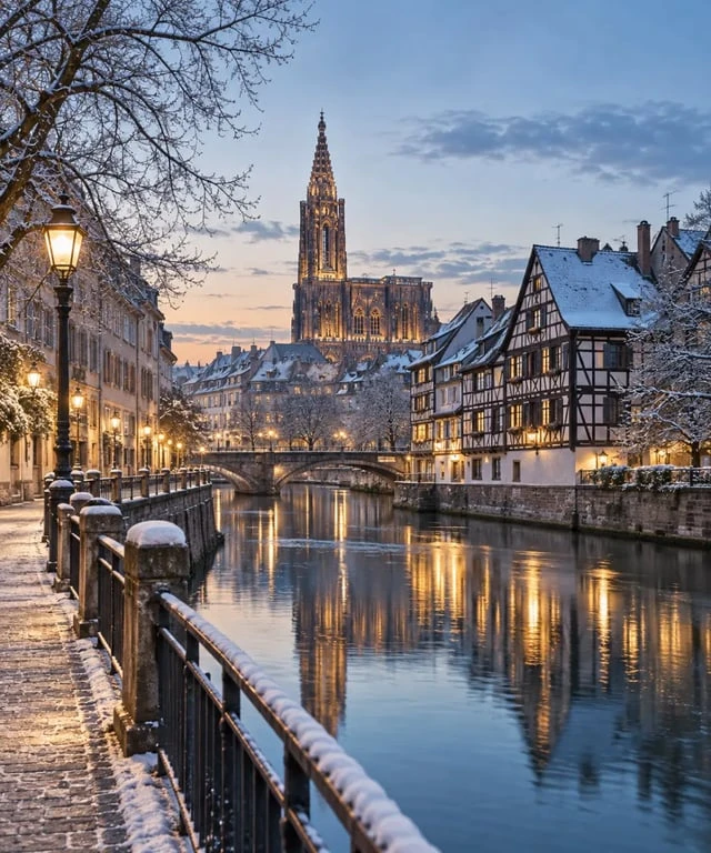 Que visiter en Alsace en hiver : Strasbourg et la Petite France illuminées