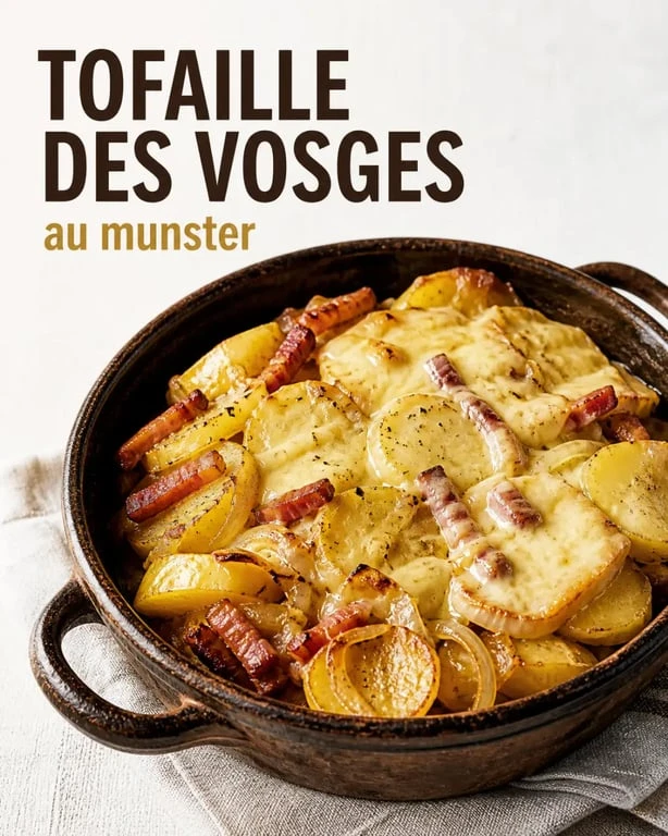 Tofaille des Vosges munster servie en cocotte avec pommes de terre fondantes et fromage fondu