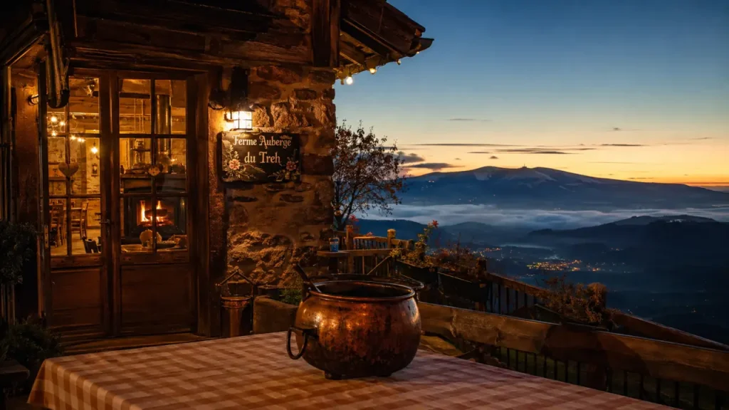 Ferme auberge treh et vue panoramique vers Markstein