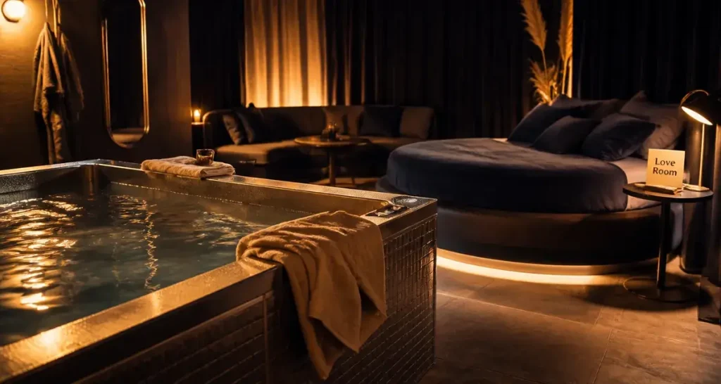 Love room à Épinal : jacuzzi, sofa tantrique et discrétion pour une nuit à deux