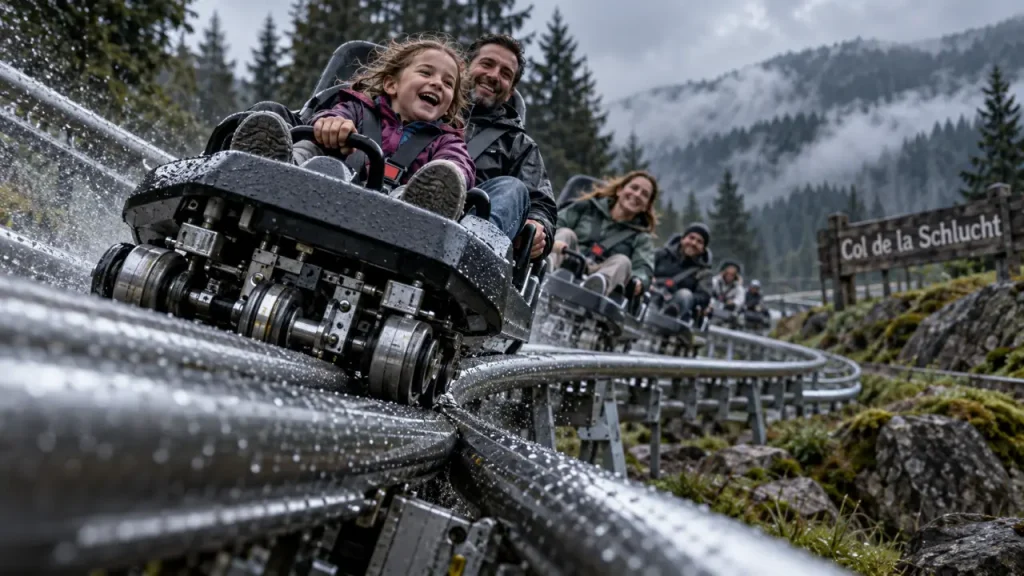 Luge d'été Gérardmer sur rails au col de la Schlucht