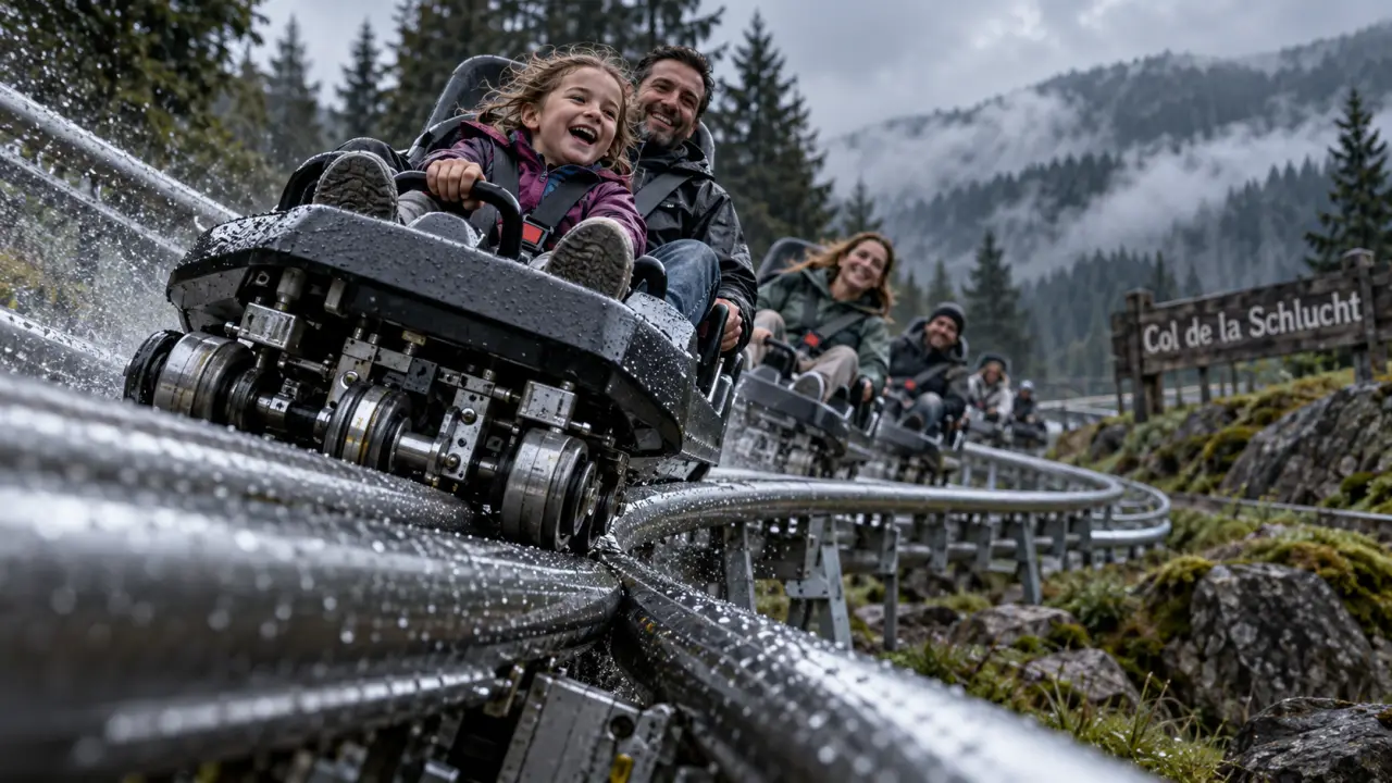 Luge d'été Gérardmer sur rails au col de la Schlucht