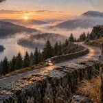 Massif des Vosges tourisme : Route des Crêtes, lac brumeux et belvédère