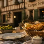 Meilleur restaurant carpe frite Alsace : carpe frite dorée et citron