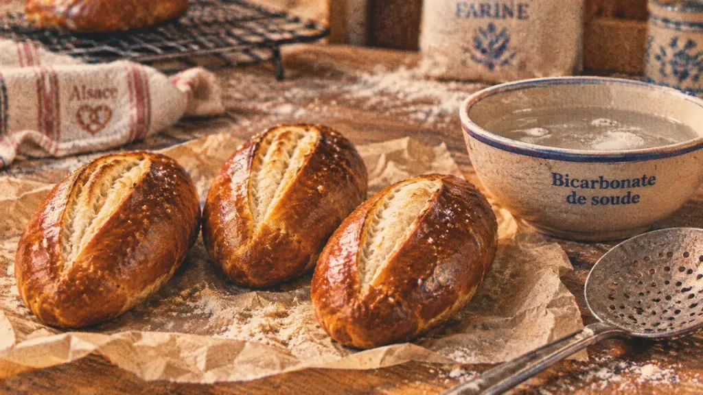Pain alsacien : Mauricettes dorées au bain bicarbonaté