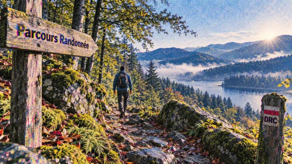 Parcours randonnée Vosges : sentier de crête et lac, randonnée