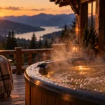 Week end dans les Vosges avec jacuzzi : chalet et spa privatif fumant