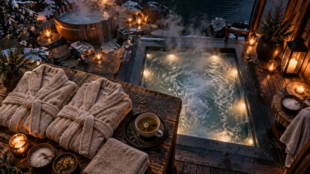 Week end Vosges spa privatif : jacuzzi privatif et bain nordique au calme