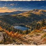 Panorama des Vosges : Hohneck et lac forestier