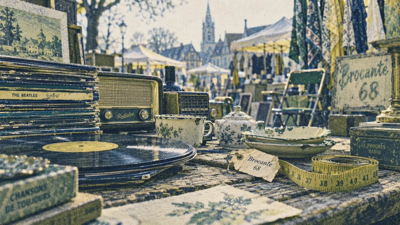 Marché aux puces ce week-end en Alsace 68 au Haut-Rhin, bric-à-brac vintage