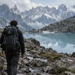 Rando Lac Blanc : sentier vers le Lac Blanc de Chamonix, départ Flégère