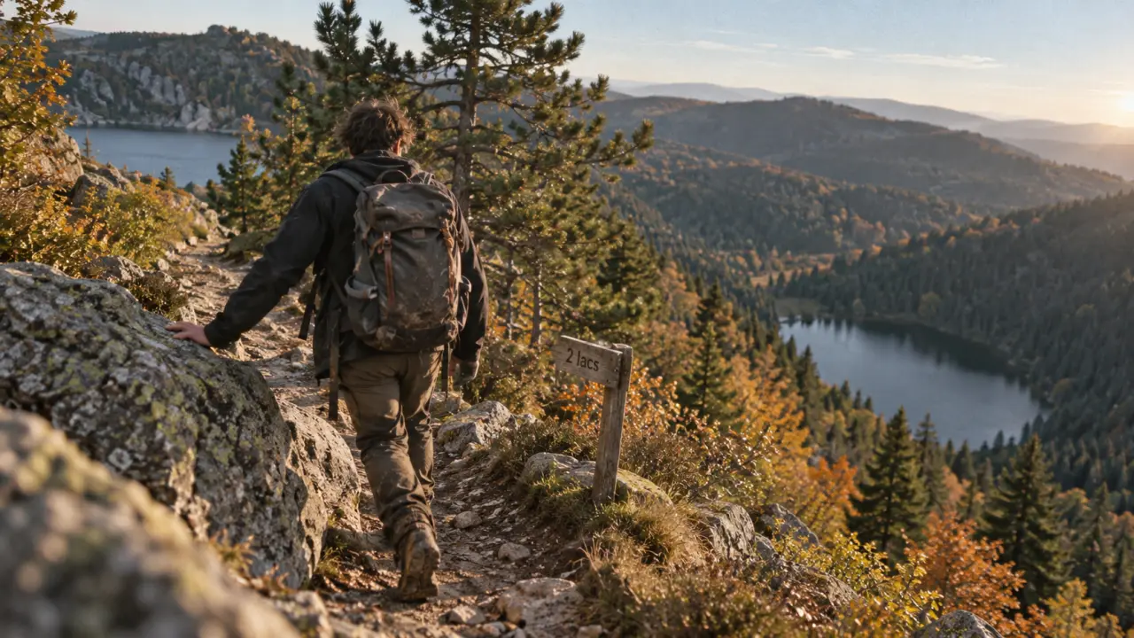 Randonnée des 2 lacs Vosges : Lac Blanc et Lac Noir, sentier de crêtes