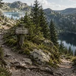 Randonnée lac blanc lac noir vosges : sentier vers les lacs