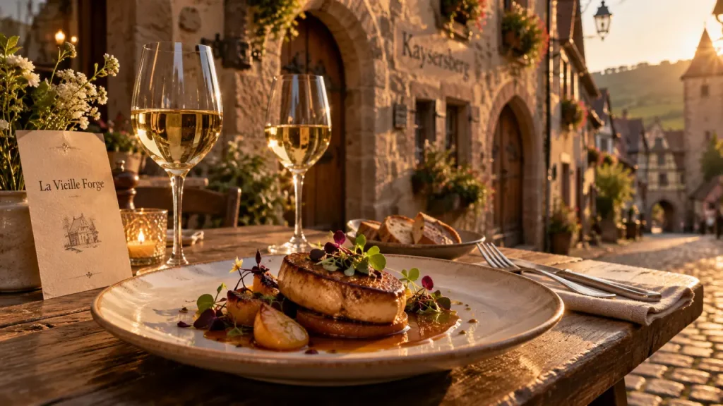 La Vieille Forge à Kaysersberg près de Colmar, une table gastronomique entre maison ancienne et cuisine créative